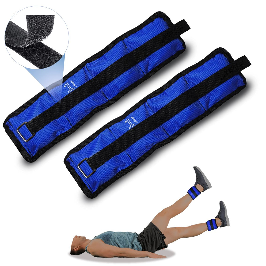 Pesas Tobilleras Kit 2 Pesas 1k (2 Libras) Deporte-fitness