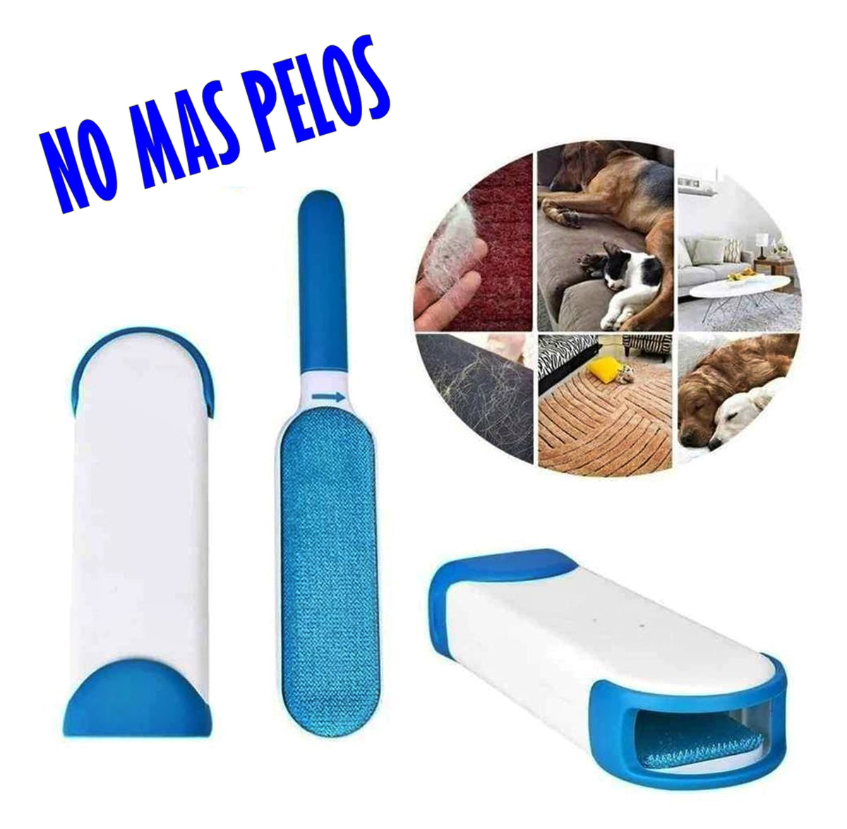 Cepillo Removedor De Pelo Motas de Perros y Gatos, Limpia y Quita
