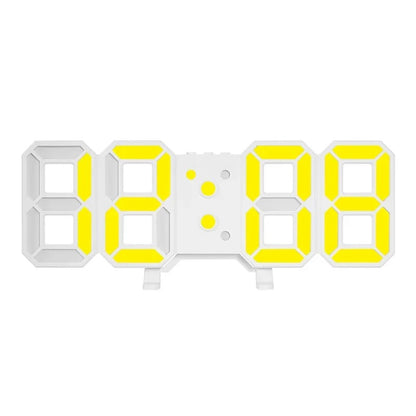 Reloj despertador Electrónico Led Digital 3D Blanco