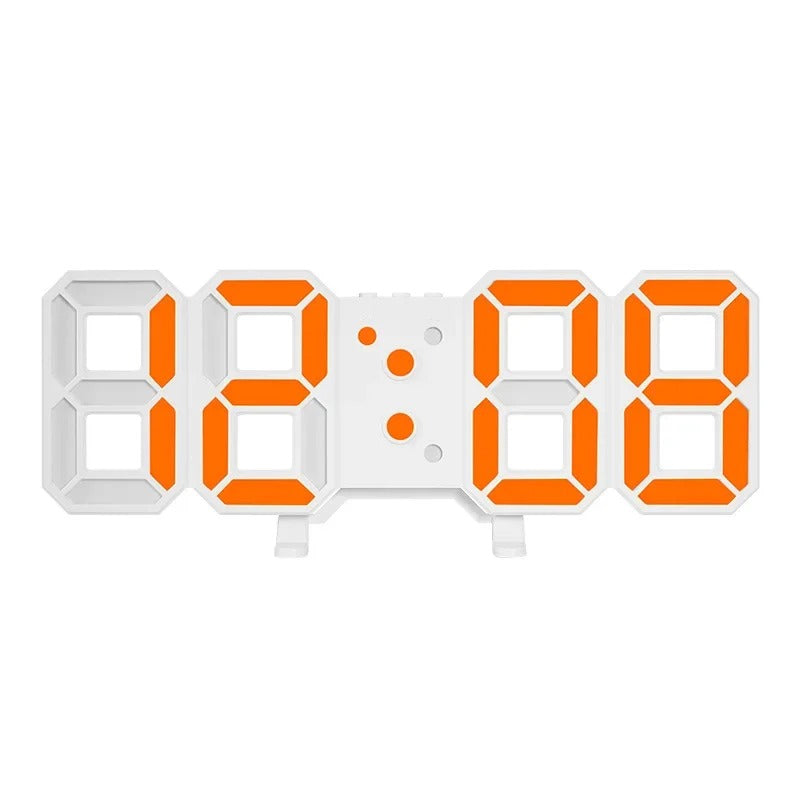 Reloj despertador Electrónico Led Digital 3D Blanco