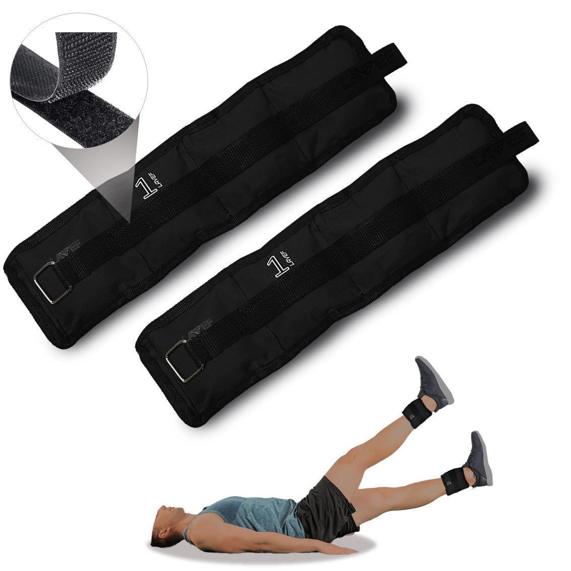 Pesas Tobilleras Kit 2 Pesas 1k (2 Libras) Deporte-fitness